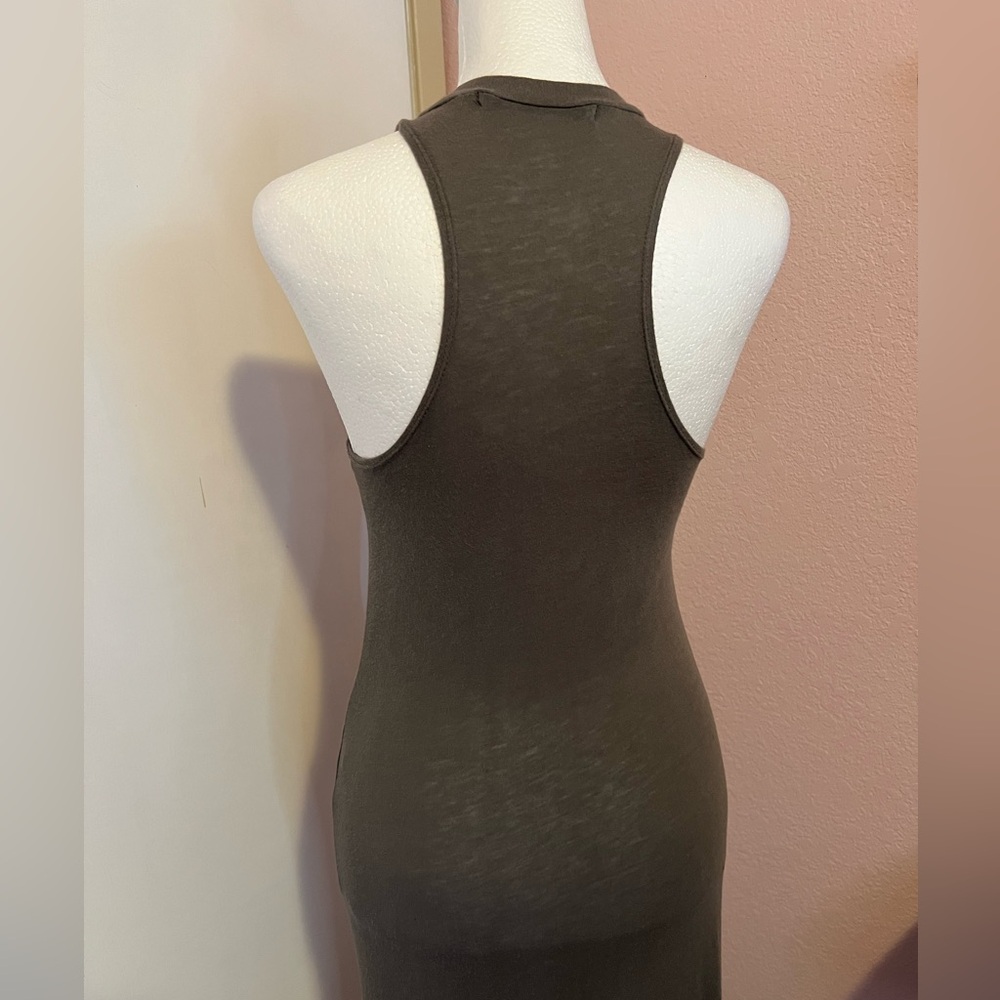 Slate Racerback Side Slit Maxi Dress - Picture 7 of 16